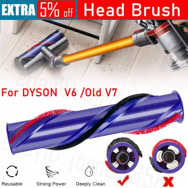 For DYSON Old V7V6 Cordless Vacuum Cleaner Brushroll Head Brush Bar Roller 240mm