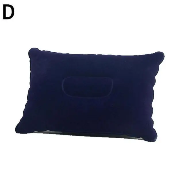 Inflatable PVC And Nylon Pillow Outdoor Soft Blow Pillow Up Portable J6X4