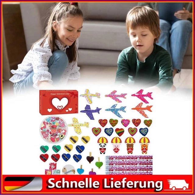 Avión Juguete Dibujos Animados Día de San Valentín Tarjetas de felicitación Dulces para Niños (papeles)