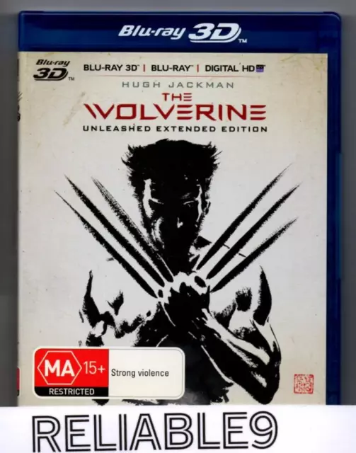 The Wolverine Unleashed extended cut 3D Bluray+2Bluray+Features RegionB-2013 AUS