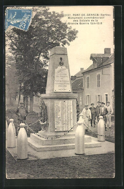 CPA Pont-de-Gennes, Memorial to the Soldiers of the Great War 1914-