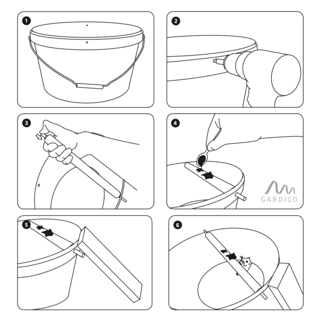 Maus Rollfalle Mausefalle Eimerfalle Lebendfalle Metall Tierfalle Lebend fangen 3