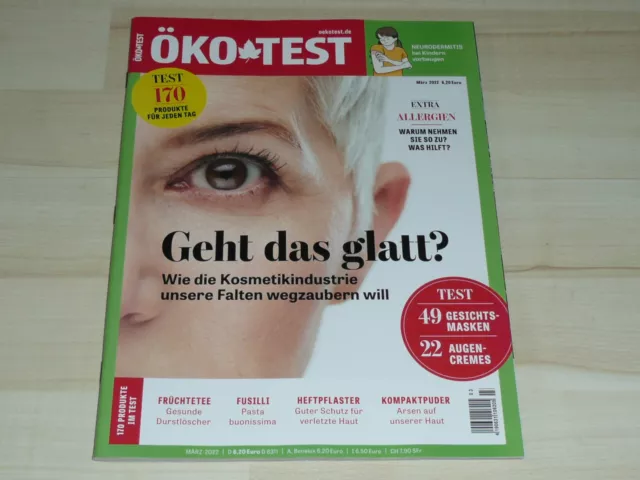 ÖKO TEST Geht das glatt? - März 3/2022 Ratgeber Ökotest Heft Warentest NEU !!!