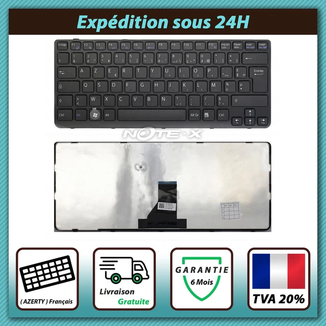 Clavier AZERTY Français Original Pour SONY VAIO VPCSE1B9E, VPCSE1C9E, VPCSE1D9E - Neuf Sous Blister