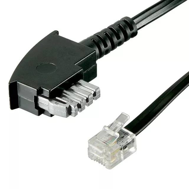 6m TAE N Kabel Faxkabel Modemkabel TAE-N Stecker auf RJ11 Stecker 6P4C 4-polig