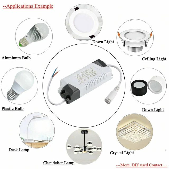 Adaptateur LED Driver 85-265V 300mA - Transformateur Constant Pour Guirlandes - Neuf