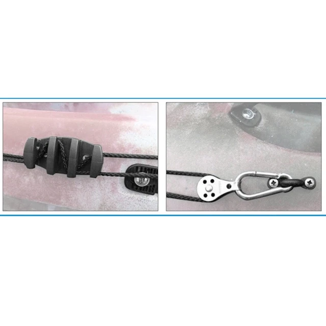 Crampons à Came Pour Kayak/voilier - Nylon, Léger, Serrage Corde 0,3-1,2cm, Noir, Fixation Facile - 9