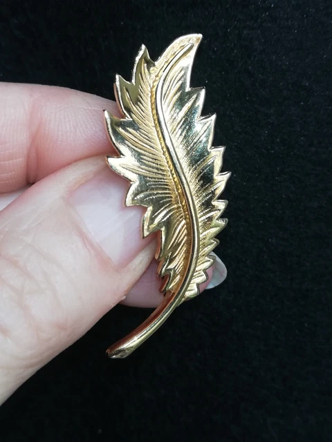 Broche Ancienne Plaqué Or Et Marcassite - Signée GL - Style Art Déco Fleuri - Occasion 'Dans Son Jus'
