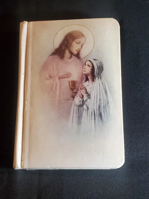 Vintage Catholic First Communion Prayer Book. Hard Cover. Beautiful!