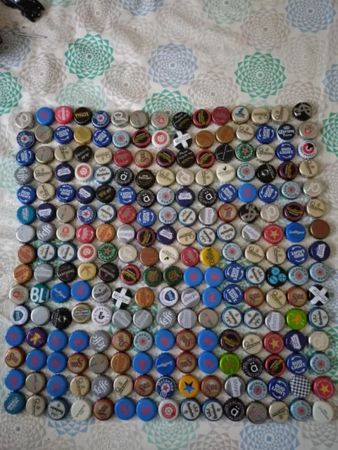 Used Approx 225 Bottle Crown Caps for Art / Craft Projects / Upcycling