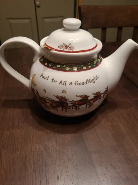 Portmeirion Studio by Susan Winget  A CHRISTMAS STORY 5 Cup Teapot Tea Pot