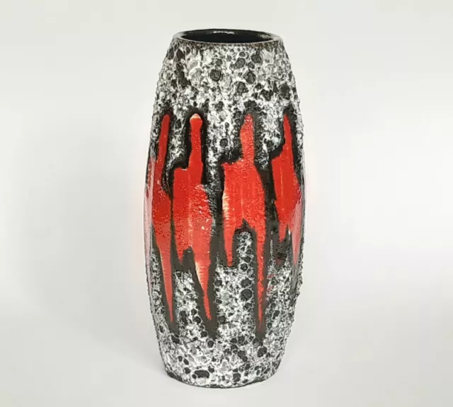Scheurich Vase Lora 522 18 Ceramic Fat Lava 60s 70s WGP