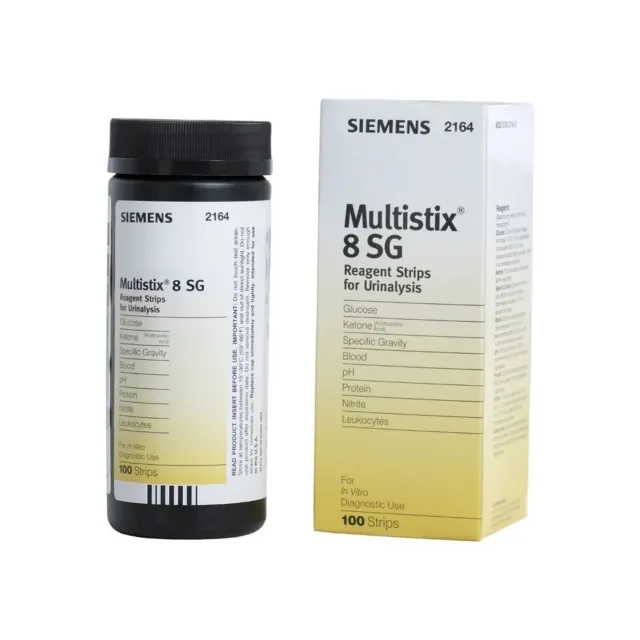 Siemens Multistix 8 SG Professional Urine Reagent Test Strips x 100