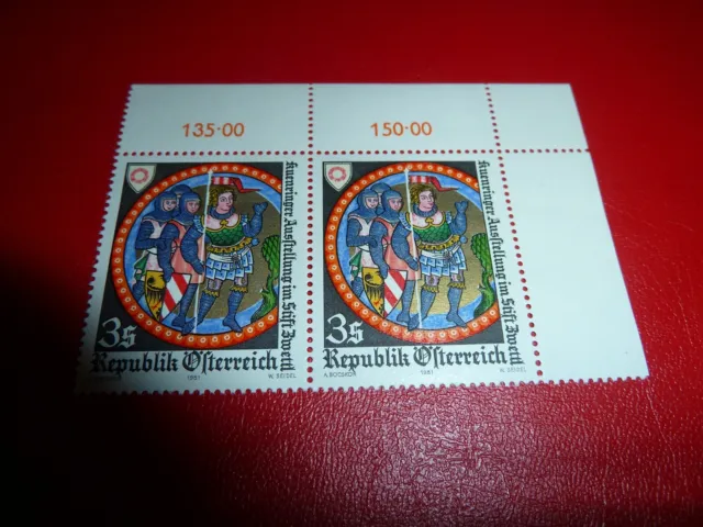 2 Briefmarken aus Österreich - Ausstellung im Stift Zwettl