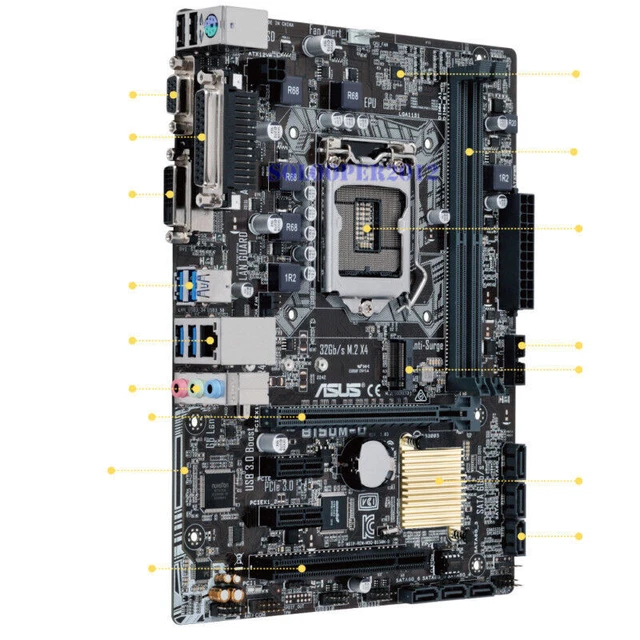 Carte Mère ASUS B150M Pro Gaming (compatible) - Socket LGA 1151, Chipset Intel B150, DDR4 Max 64Go, M.2, HDMI