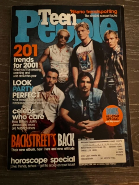 TEEN PEOPLE MAGAZINE Summer 2000 ￼Backstreet Boys FREE SHIPPING
