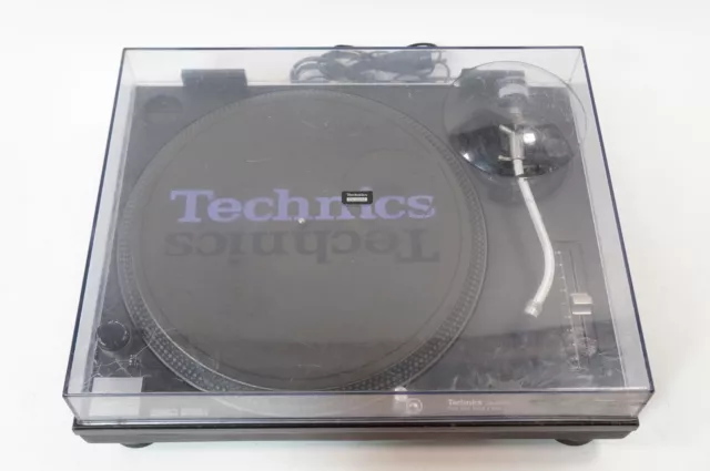 Technics SL-1210MK2 Black Direct Drive DJ Turntable LP Record Player 120V