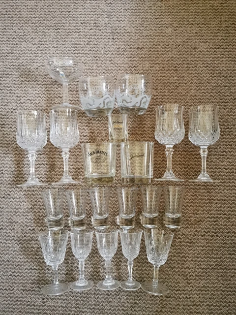 Mixed Selection Of Drinking Glasses, Inc. Jack Daniels, Bailey's And Babycham