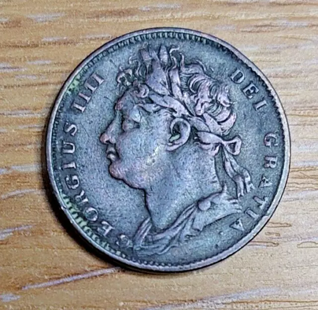 1821 George IIII Farthing 1/4d Lovely High Grade