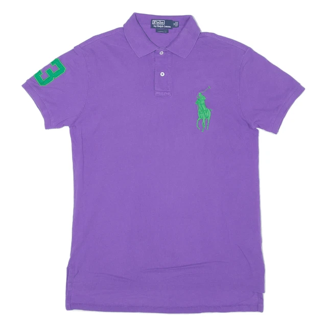 Polo RALPH LAUREN Personalizzata Polo Viola Manica Corta Uomo M