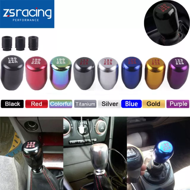 5 Speed Car Auto Shift Knob Short Gear Shifter Lever JDM Manual MT Aluminum