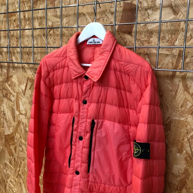 495 STONE ISLAND Micro Yarn down quilted jacket overshirt 3XL XXL