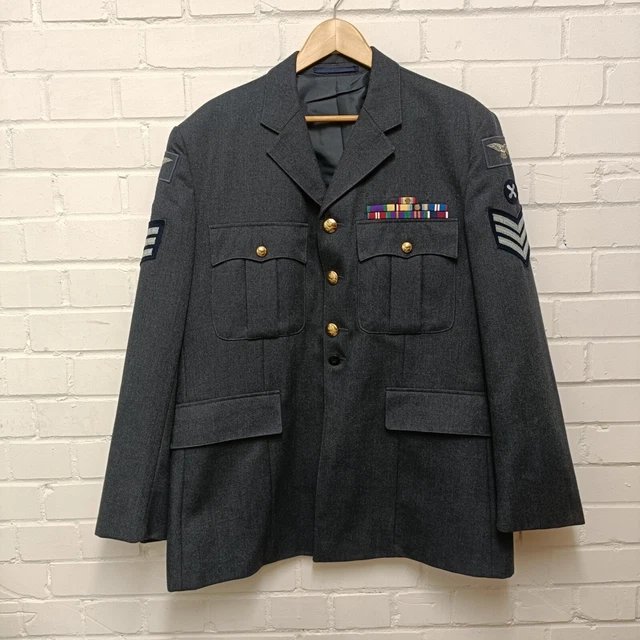 CHOOSE SIZE RAF No1 Service Dress Uniform Jacket Ranked to Corporal Cpl  Current Issue SD main image 1