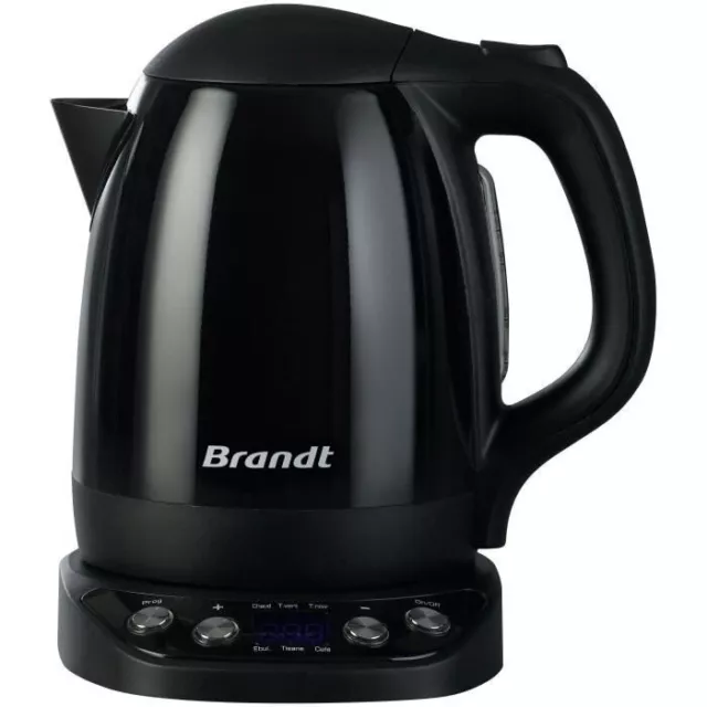 Bouilloire - BRANDT - BO12003N - Noir - 1,2 L - 2200 W - 6 programmes