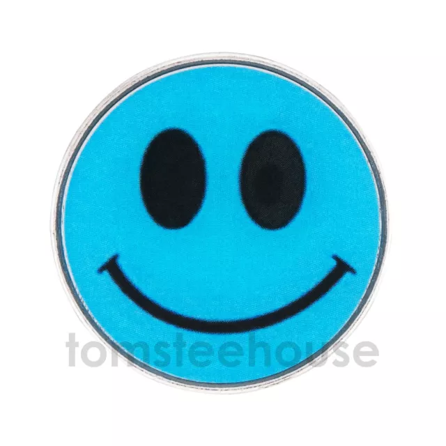 2 x MAGNETIC  HAT CLIP + 2 x Smiley Face Blue GOLF BALL MARKERS