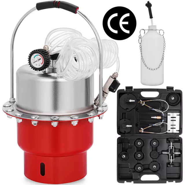 Pro Portable Pneumatic Air Pressure Kit Brake & Clutch Bleeder Valve System Kit