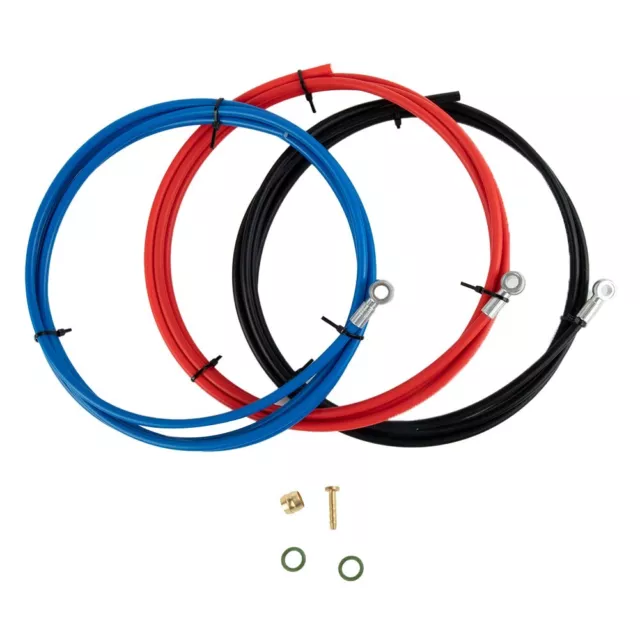 Black/Red/Blue Rubber Bike Hydraulic Brake Hose Kit for Shimano BH90 XTR XT SLX