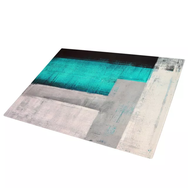 Black Grey Teal Blue Green Glass Chopping Board Kitchen Worktop Saver