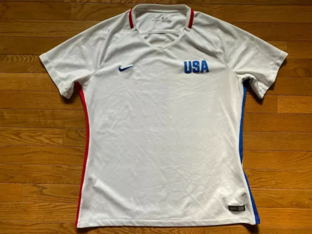 NIke Jersey Sz XL USWNT US White USA  World Cup Shirt Soccer Womens