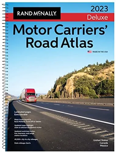 Rand McNally 2023 Deluxe Motor Carriers' Road Atlas (Rand McNally Motor Carri...