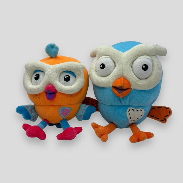 Giggle And Hoot Hootly Plush Talking Orange & Blue Owl  soft Toy ABC Kids