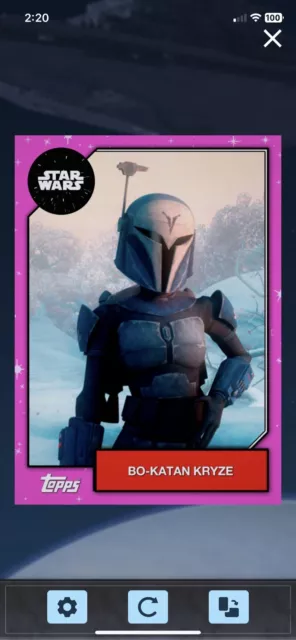 Star Wars Card Trader Topps Digital - 2019 Bo-Katan Kryze Tier 10 54321 Pink 5cc