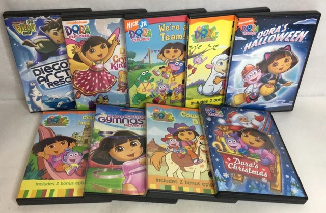 NICKELODEON DORA, THE Explorer DVD Lot of 9 Nick Jr. Mermaids School ...