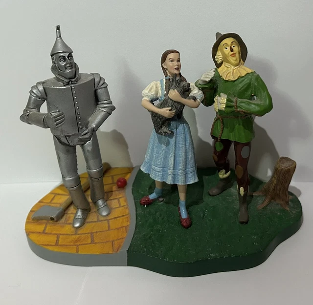 WIZARD OF OZ Figurine Statue Dorothy Tin Man Scarecrow Dept 56 EUC £21. ...