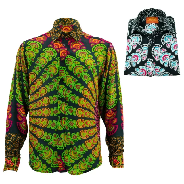 Mens Shirt Loud Originals REGULAR FIT Mandala  Retro Psychedelic Fancy