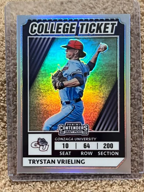 2022 Panini Elite Extra Edition College Tickets Optic Holo Trystan Vrieling #40