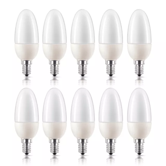 10 x Philips Softone Kerze 5W = 20W E14 Energiesparlampe Sparlampe warm warmweiß