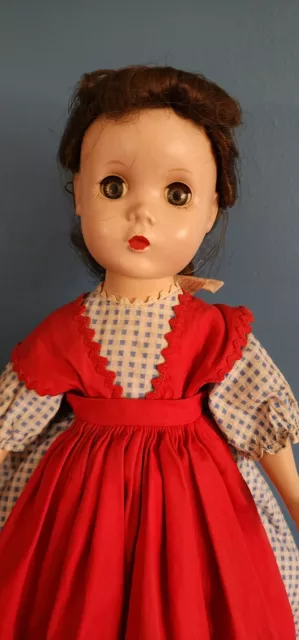 Madame Alexander Vintage Hard Plastic Little Women Jo Doll 14"