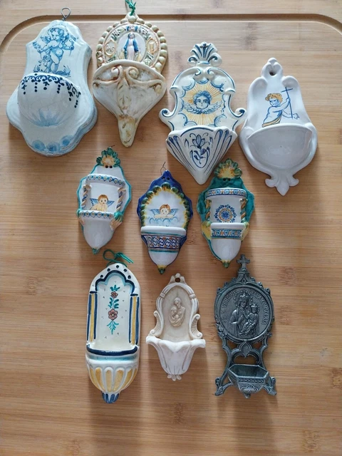 Acquasantiere Dipinte Mano N.10