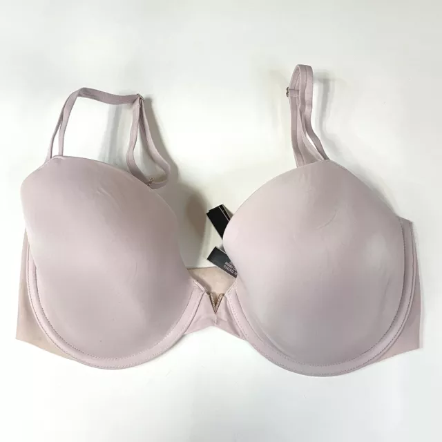 Victorias Secret 34DD Lined Demi Bra Solid Light Pink Underwire #1068