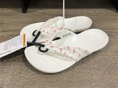 flamingo crocs flip flops