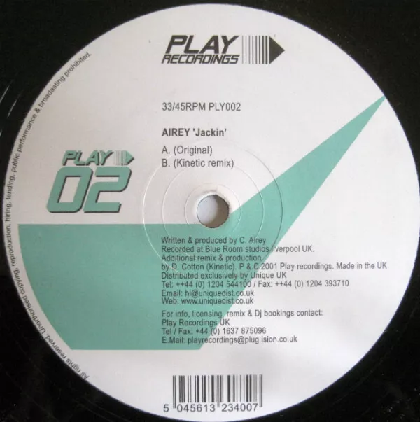 Airey - Jackin' 12" Vinyl Schallplatte 204819