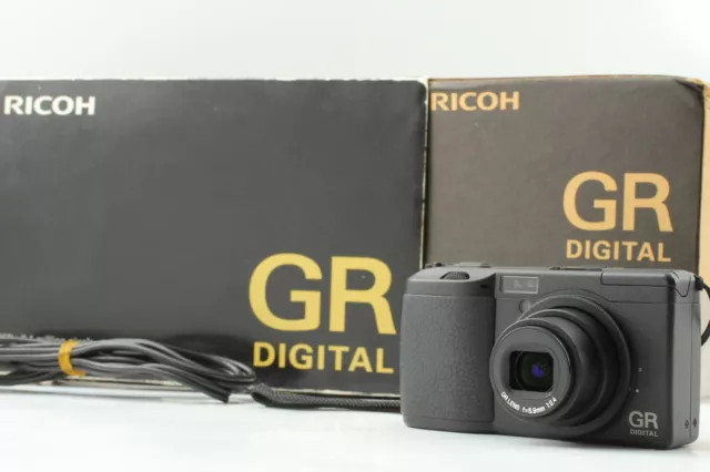 SH 217 [ TOP MINT in Box ] RICOH GR Digital 8.1MP Black Compact Camera JAPAN