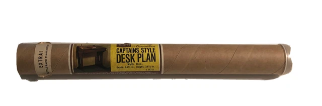 Planos de estante de escritorio y botella estilo Sears de colección Early American Captains