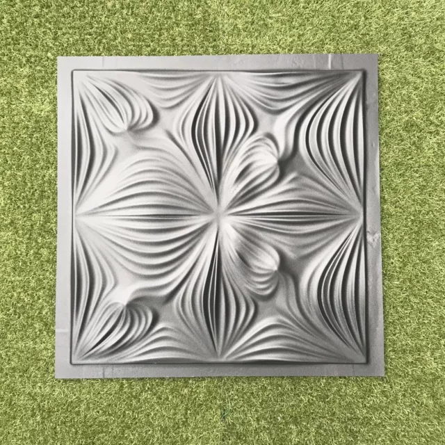 Magic flower 3D Decorative Wall Stone Panels.Form Plastic mould for Plaster