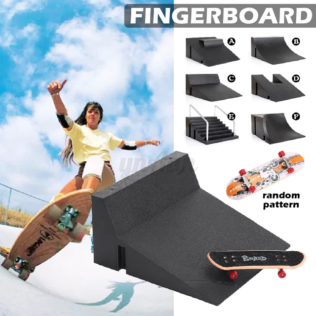 MINI SKATE PARK Ramp Parts Tech Decks Wooden Fingerboard Finger